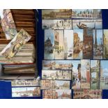 Postcards, an unusual mixed subject collection of approx. 160 leather postcards, and approx. 290