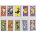 Trade cards, Barratt's, Walt Disney Characters 2nd Series (set, 50 cards) (ex)