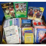 Football programmes, a collection of approx. 350 programmes mostly 1960's onwards inc. FAC,