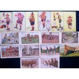 Postcards, a collection of approx. 27 scouting comic cards inc. set of 6 scouting activities