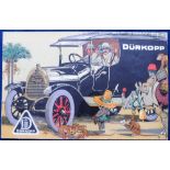 Postcard, Advertising, Motoring, Continental advert card for Durkopp vehicles, ub, pu 1904 (gd) (1)