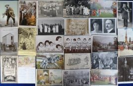 Postcards, a social history collection of approx. 137 cards. Includes London Life, industrial RPs,