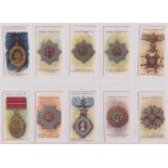 Cigarette cards, Thos. Nicholls & Co, Orders of Chivalry (set, 50 cards) (few with sl marks to