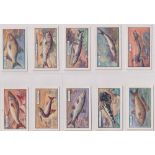 Cigarette cards, Phillips, Fish (set, 25 cards) (mostly gd/vg)