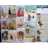 Postcards, Comic, an interesting selection of approx. 36 comic cards relating to prisons,