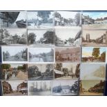 Postcards, Essex, a collection of approx. 40 cards of Essex with many RPs inc. Church St Coggeshall,
