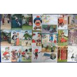 Postcards, Comic, a good mixed selection of approx. 165 comic cards. Artists include Sandford (black