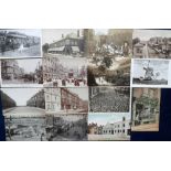 Postcards, selection, 15 cards, RP's & printed inc. Mumbles Tram (RP), Lowestoft Co-operative