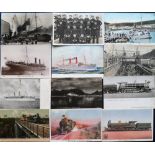 Postcards, South Africa a South African shipping and railway mix of 23 cards inc. Natal and