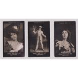 Cigarette cards, John Sinclair, Northern Gems, three cards, all Actresses, nos 3, 9 & 15 (gd/vg) (