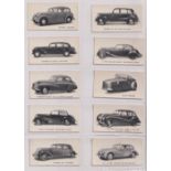 Trade cards, Kellogg's, Motor Cars (Black & White) (set, 40 cards) (few sl marks otherwise gd)