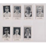 Trade cards, Barratt's, Cricketers, Footballers & Football Teams, 7 cards all Cricket, Lee