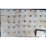 Postcards, Postal History, a collection of approx. 100 postmark cards, all with clear duplex
