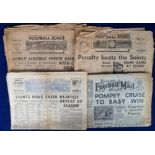Football Newspapers, a collection of 16 special Football Edition Newspapers from the Hampshire area,