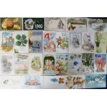 Postcards, a good mixed greetings selection of approx. 112 cards, with Easter, Birthday, Year Dates,