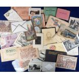 Ephemera, approx. 90 small items of late 19th/early 20thC ephemera to include 1894 menu, Tuck