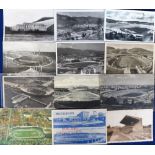 Football & Sports Stadium postcards, a collection of 12 postcards, photographic & printed, showing