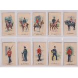 Cigarette cards, BAT, Types of the British Army, Siamese Series with Blue Flag backs (set, 50 cards)