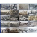 Postcards, a mixed assortment of printed cards and RPs. Includes Acton Motor Engineering Works,