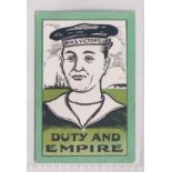 Cigarette card, Themans, War Posters, type card, 'Duty and Empire' (vg) (1)