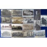 Postcards, Military WW1, approx. 16 cards including 15 RPs, noted lorries (2), war hospitals &