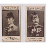 Cigarette cards, Themans, War Portraits, two cards, no 15 Admiral Sir John Jellicoe & no 17