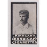 Cigarette card, Kinnear's, Australian Cricket Team, type card, M. A. Noble (gd) (1)