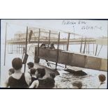 Postcard, Kent, Aviation, RP, Hydro Plane at Victoria Pier Folkestone 1912, may be part of Daily