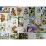 Postcards, Greetings, a fine collection of approx. 130 Easter greetings cards. Artists include