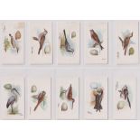 Cigarette cards, Lambert & Butler, Birds & Eggs (set, 50 cards) (no 1 with staining to top edge,