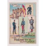Cigarette card, Hignett's, Uniforms & Armies of Countries, 'P' size, type card, Soldiers of Spain (