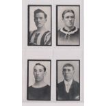 Cigarette cards, Hill's, Famous Footballers Series, 4 cards, no 3 C. Veitch Newcastle Utd (slight
