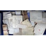 Deeds and Documents, approx. 250 miscellaneous vellum and paper documents dating from 1762 to 1931