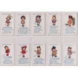 Cigarette cards, Gallaher, Kute Kiddies (set, 100 cards) (a few fair, mostly gd) (100)