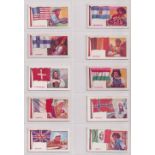 Trade cards, Goodwin's, Flags of All Nations, Series F (Poultry Keeping) (set, 36 cards, all with