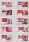 Trade cards, Goodwin's, Flags of All Nations, Series F (Poultry Keeping) (set, 36 cards, all with