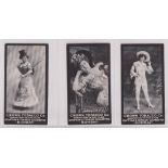 Cigarette cards, Crown Tobacco Co (India), Actresses, 'X' size, 3 cards, Derly, Lamberly (sl mark to
