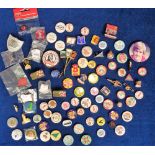 Badges, a collection of 80+ badges dating from circa 1950s to 2000s to include 16 x Speedway (