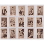 Trade cards, Caley's Chocolates, Film Stars, 'K' size (set, 24 cards) including Laurel & Hardy (gd)