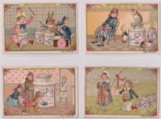 Trade cards, Liebig, two sets, Scenes of Children I & Scenes of Children II, refs S196 & S197,
