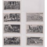 Cigarette cards, British Cigarette Co, China, South African War Series, 7 cards, Cape Town Artillery