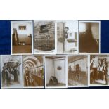 Postcards, an RP collection of 9 interior views of prison and prison life inc. prison (cell)