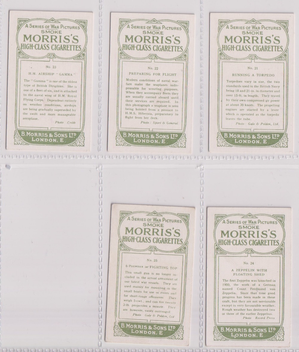 Cigarette cards, Morris, War Pictures (set, 25 cards) (mostly vg) - Image 8 of 8