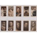 Cigarette cards, Mitchell's, A Gallery of 1934 (set, 50 cards) inc. Don Bradman, Adolph Hitler