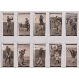 Cigarette cards, Churchman's, Famous Golfers (set, 50 cards) inc. Tom Morris, Bobby Jones etc (