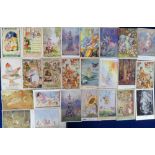 Postcards, a good selection of approx. 80 cards featuring fairies. Artists include Outhwaite,