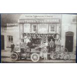 Postcard, Ireland, scarce printed card, Motor & Cycle Works Shop Front Moynan Bros, Roscrea,
