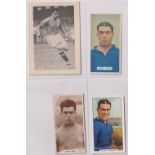 Cigarette & trade cards, Dixie Dean, Everton, four type cards, African Tobacco Manufacturers The