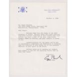 Autograph, USA, George Bush, a letter dated 5 October 1988 on headed 'The Vice President,