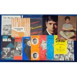 Show Programmes, 12 1960s souvenir programmes to include Gene Pitney, Gerry and The Pacemakers,